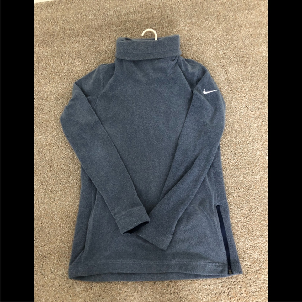 Nike dri fit fleece turtle neck sweater size medium